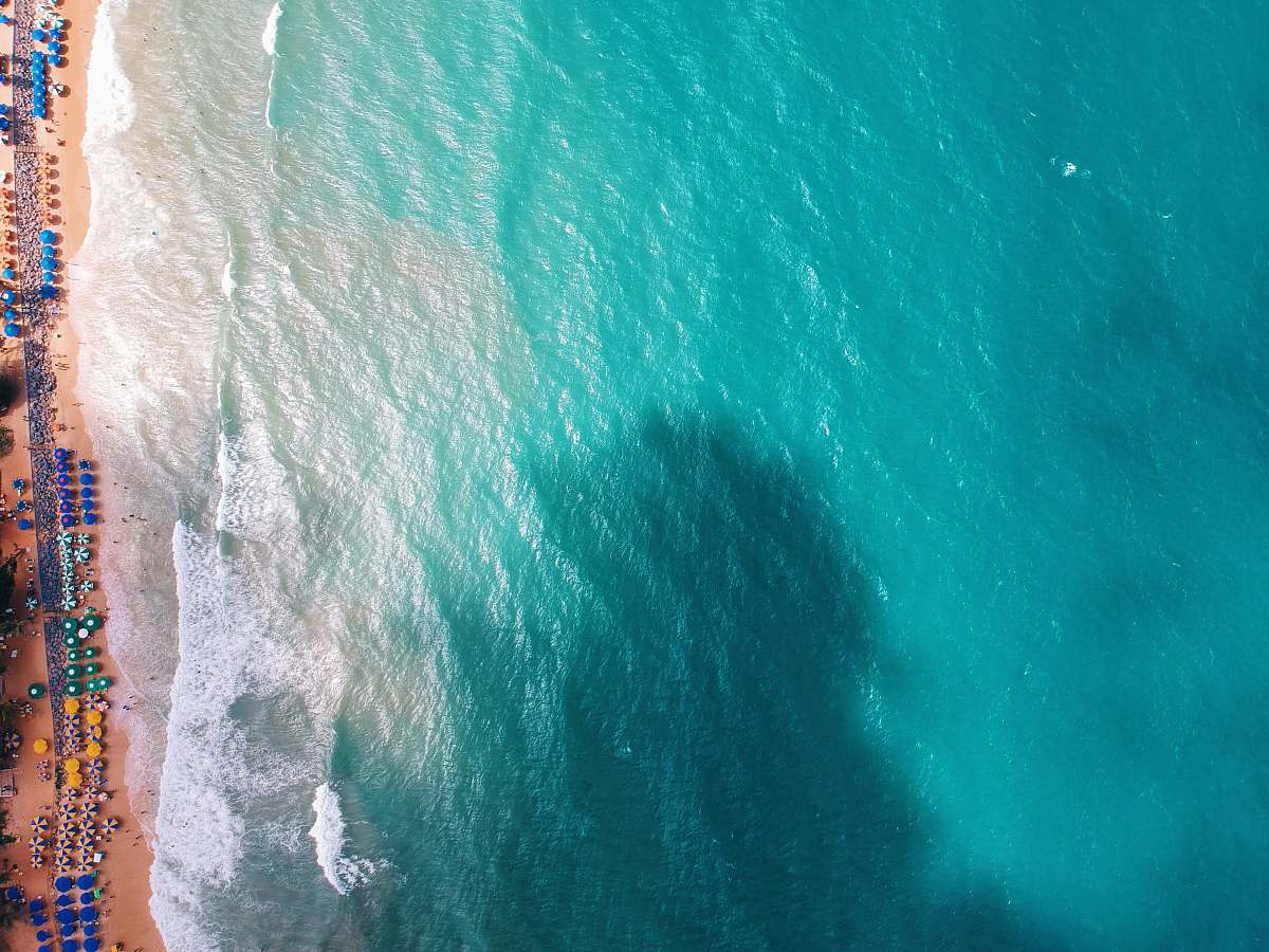 ponta negra aerial photography of seashore natal